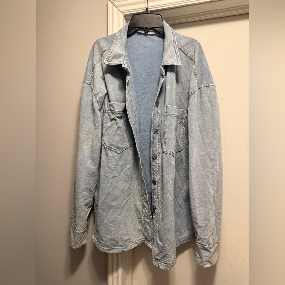Jane and Delancey Light Blue Long Sleeve Top